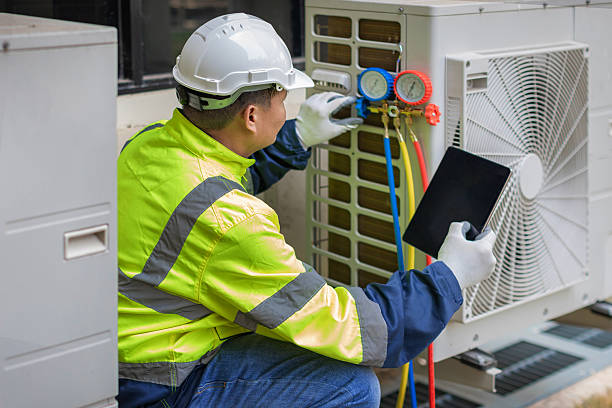 Professional Hvac Installation technician working in Mount Holly, NC